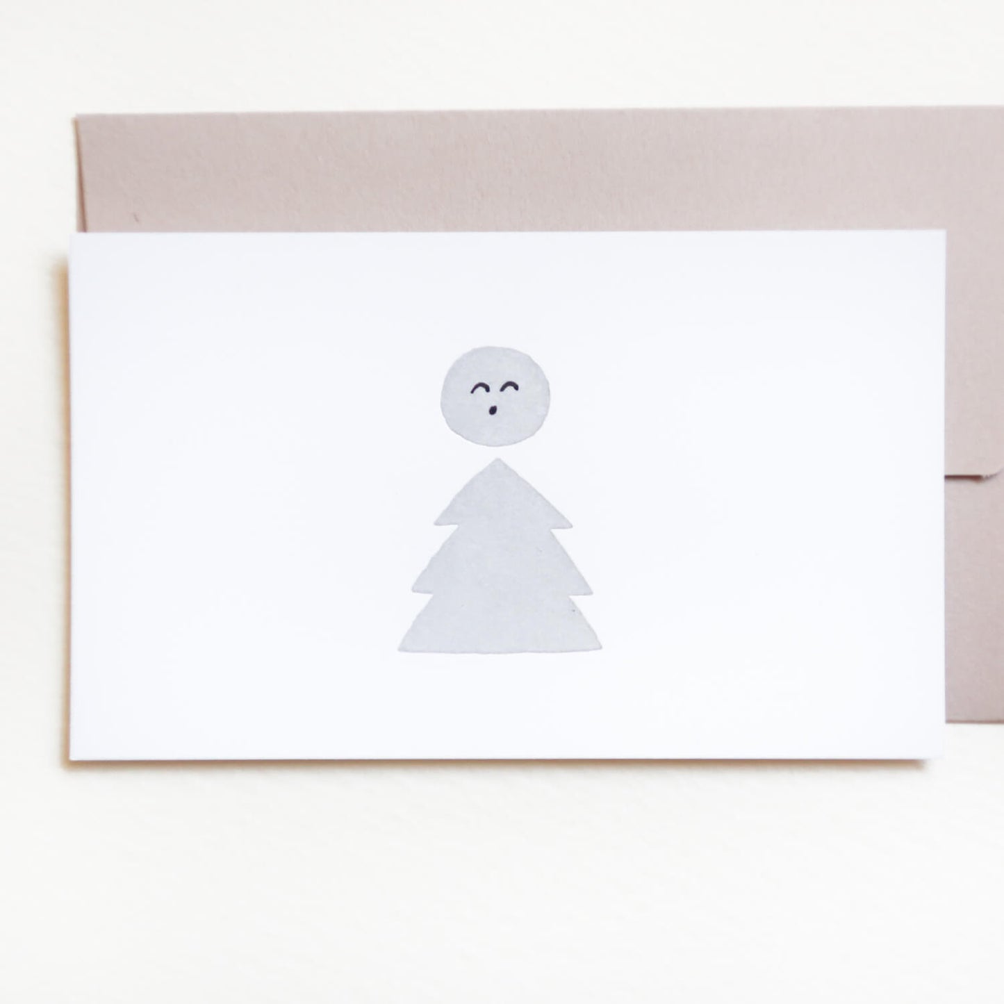 Tiny Letterpress Card - A Tree