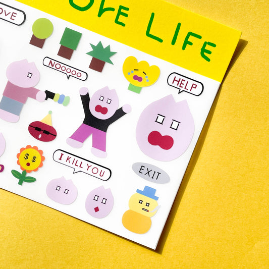 Sticker Sheet - no more life