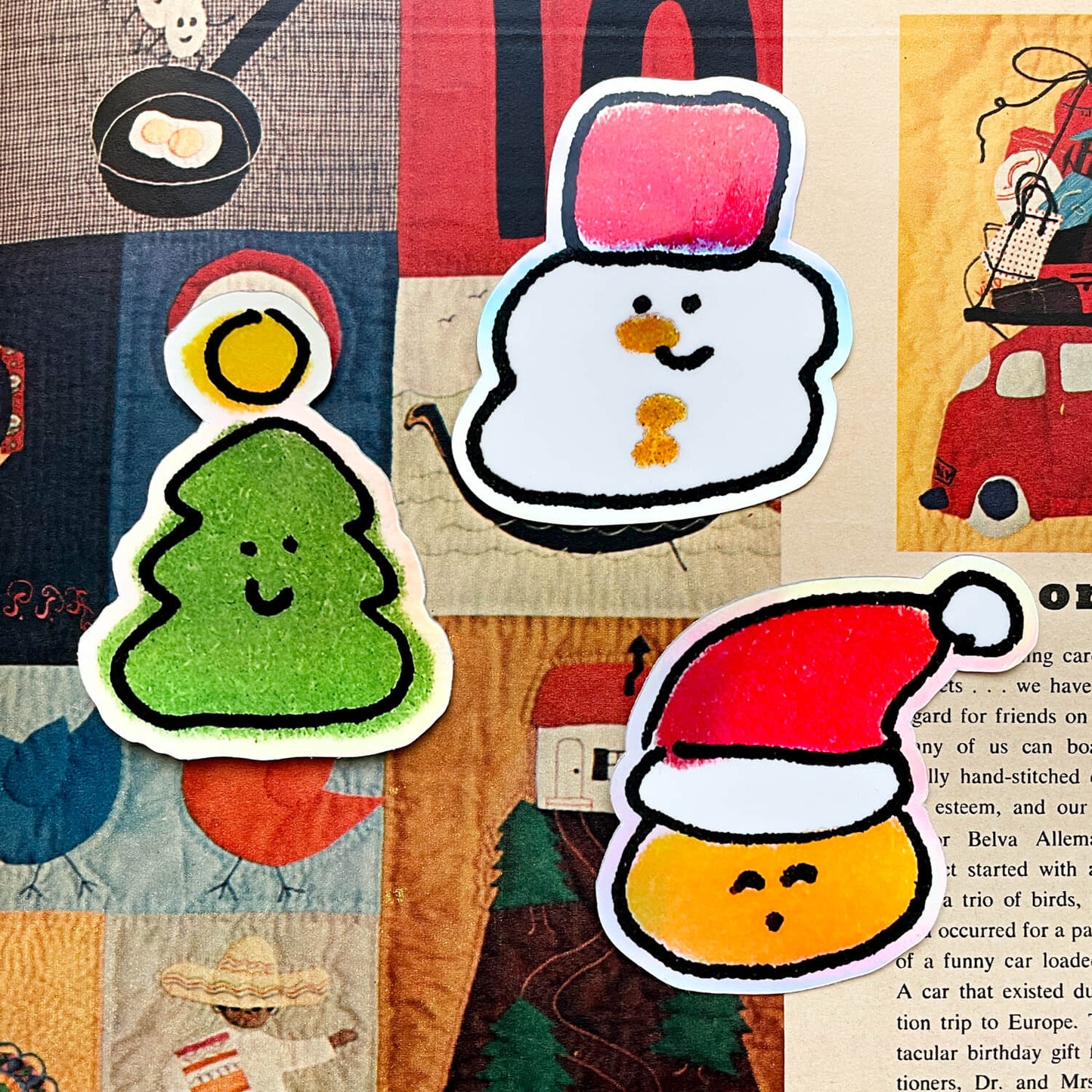 Sticker Set - Holiday Folks