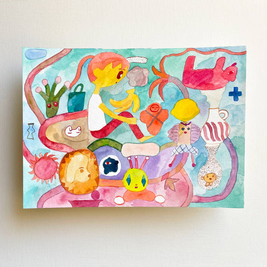 Original Drawing "Winding Vase"