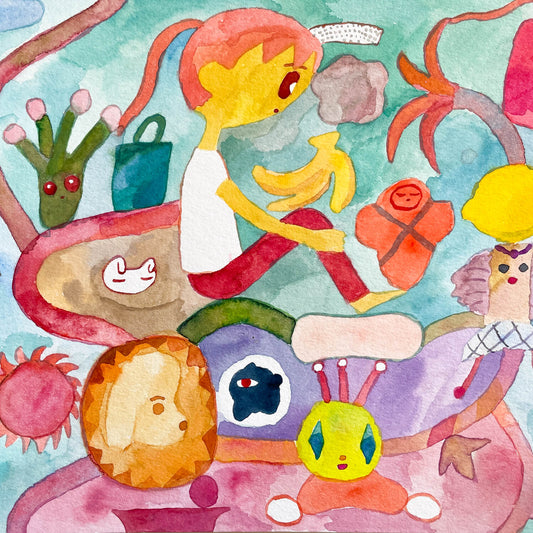 Original Drawing "Winding Vase"