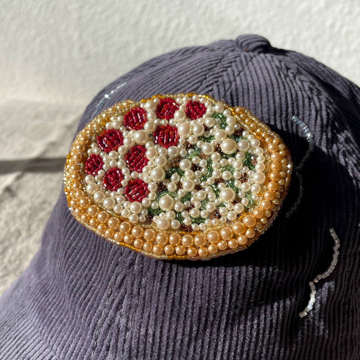 Brooch Hat - Piping Hot Pizza