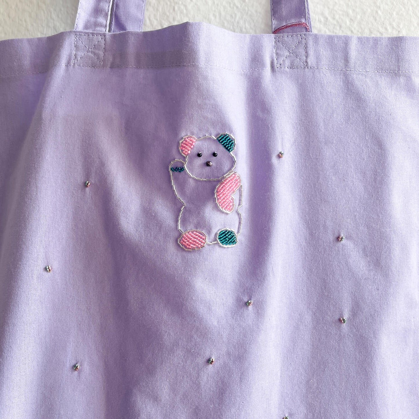 Bead Embroidered Bag - Beckoning Bear